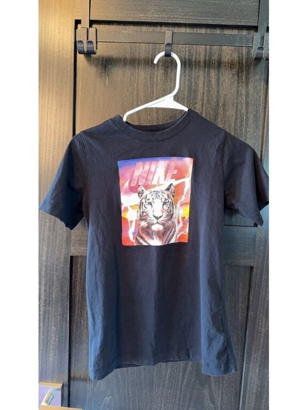 Nike Graphic Tiger Print T-Shirt Youth Large 0151